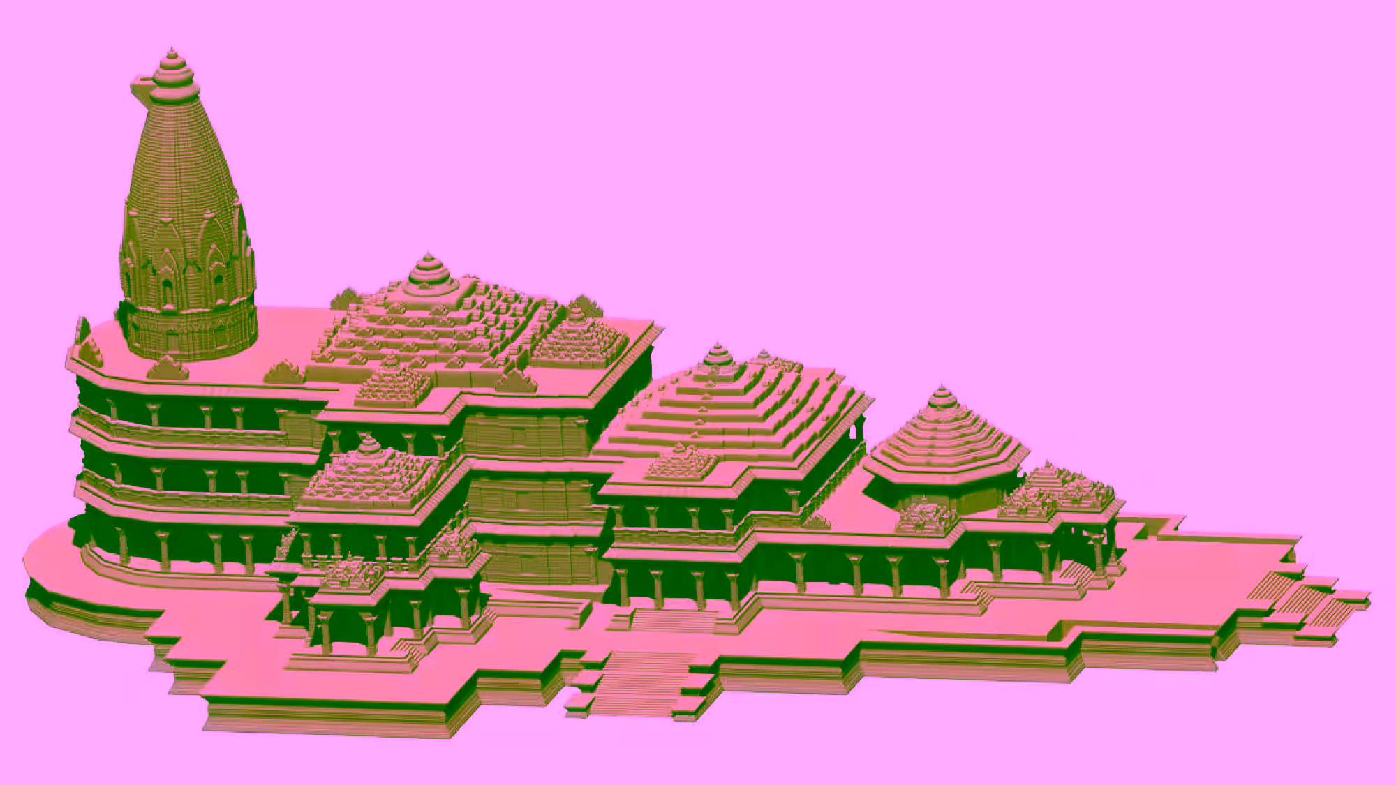 Ayodhya Ram Temple 3d Model Stl File Free Download A000454
