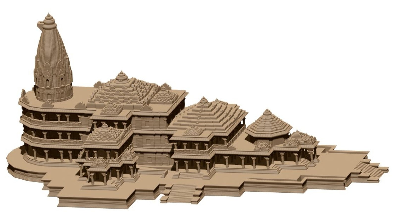 Ayodhya Ram Temple 3d Model Stl File Free Download A000454