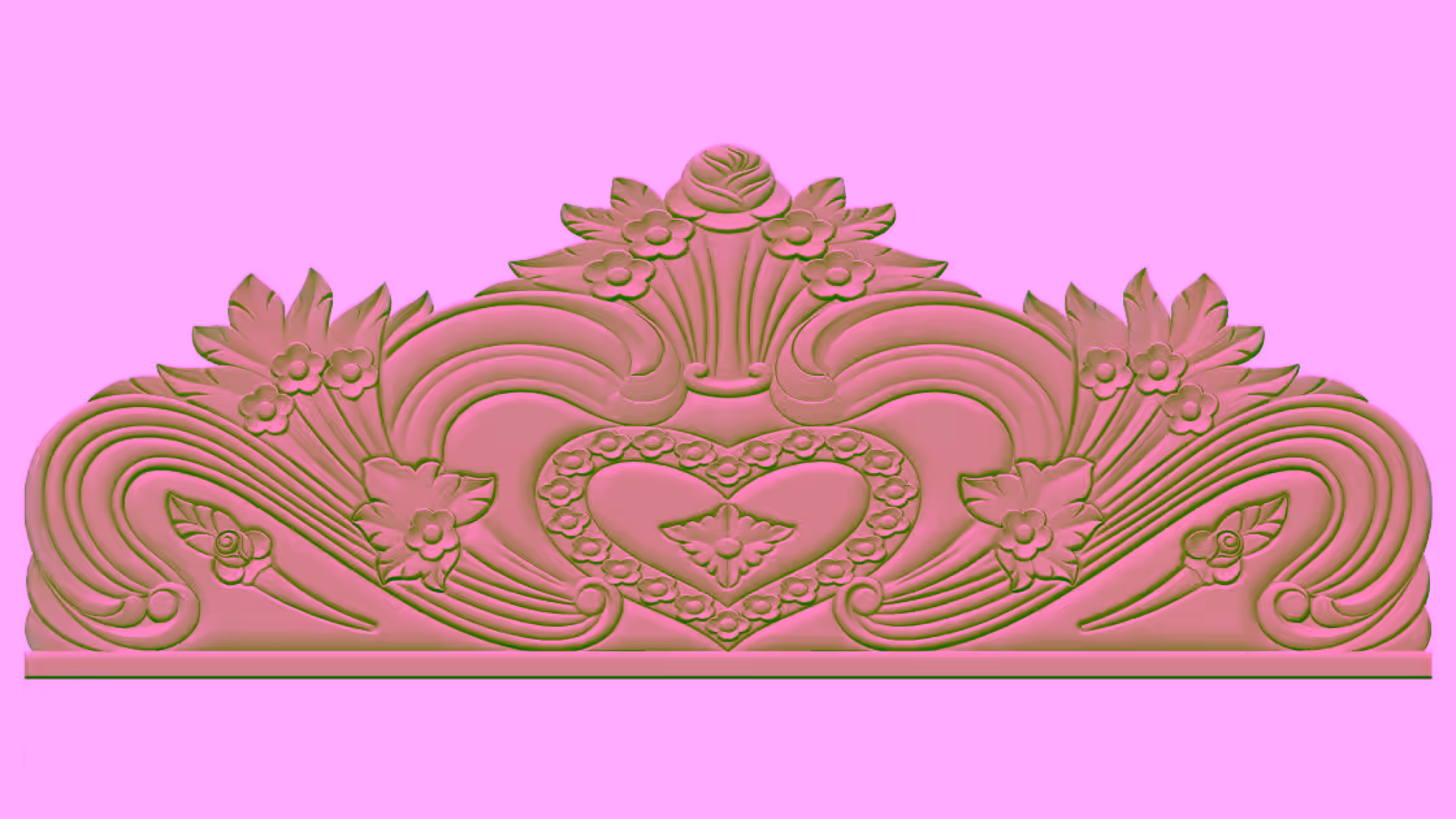 Bed Design 3d Model For Wood Carving Stl File Free Download A000430