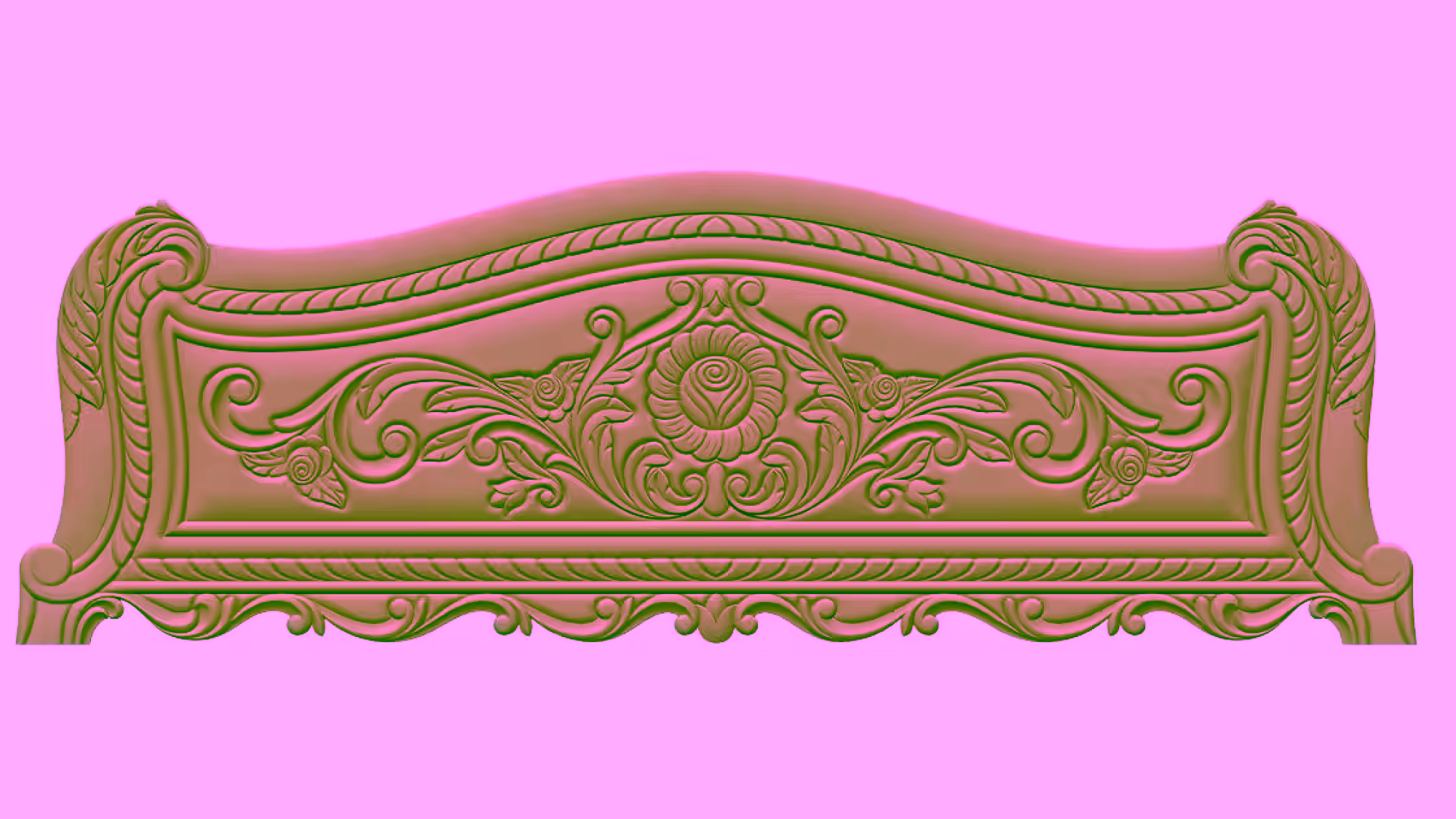 Bed Design For Wood Carving Stl File Free Download A000440