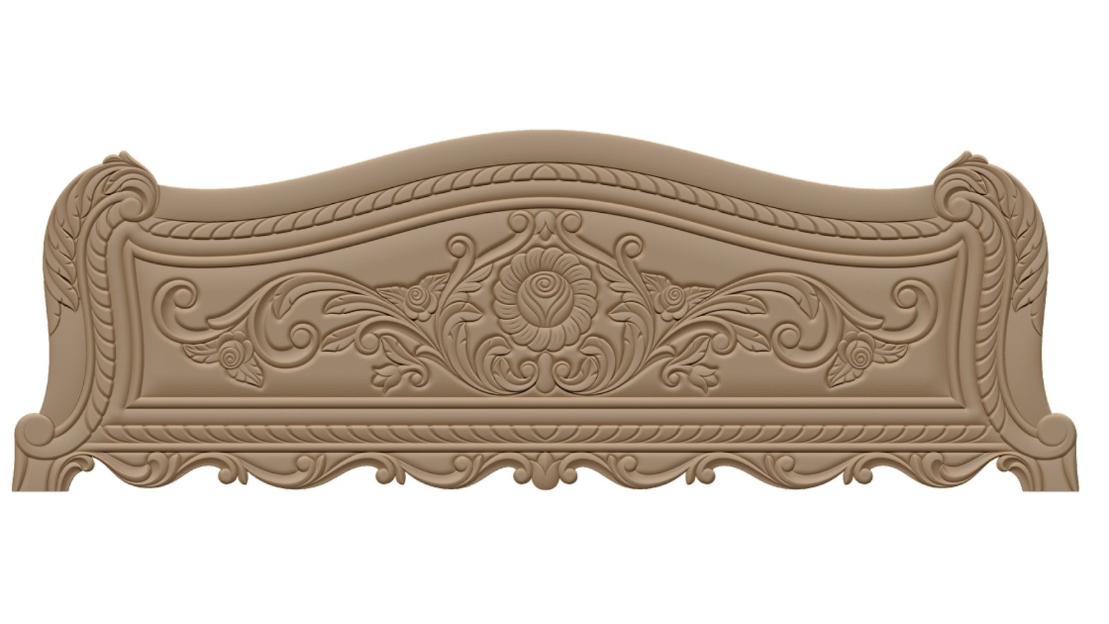 Bed Design For Wood Carving Stl File Free Download A000440