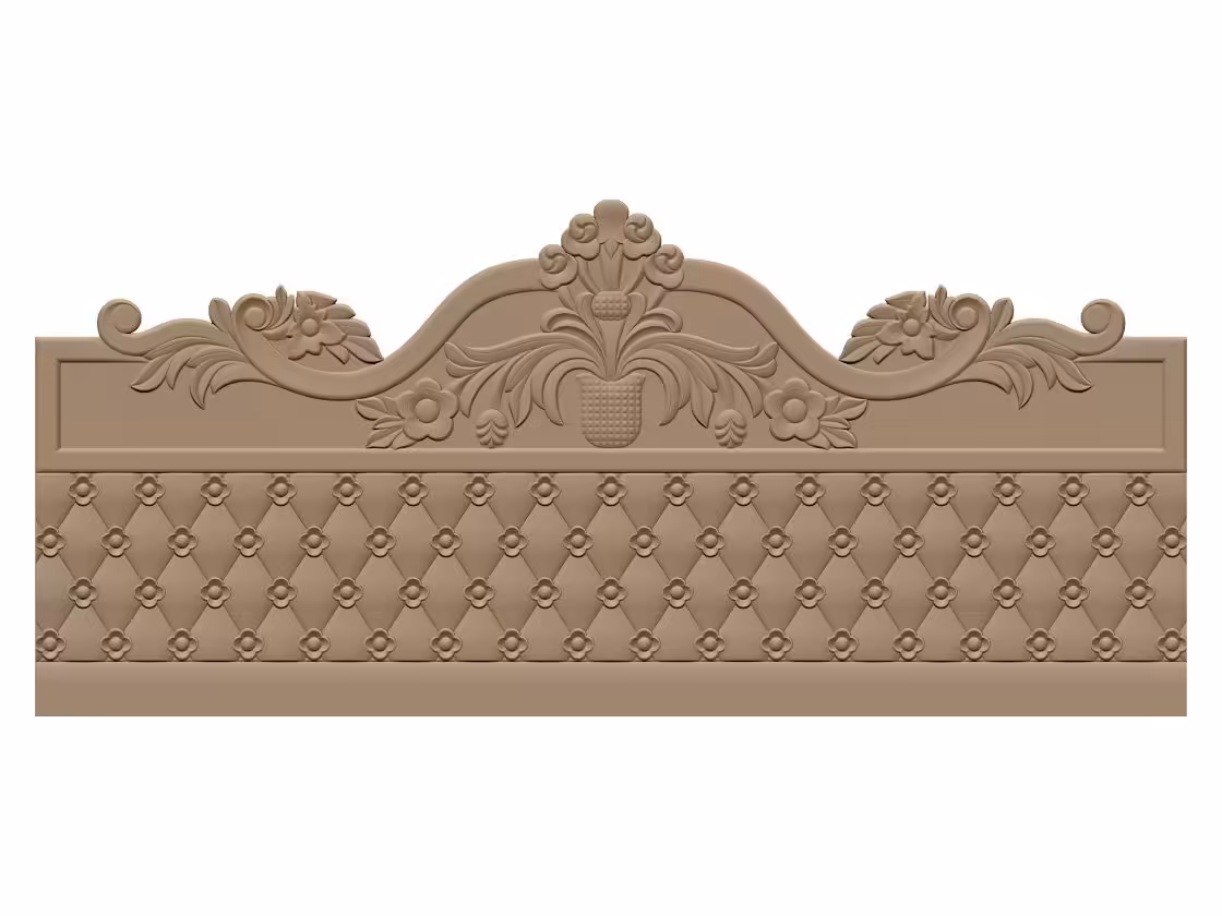 Bed Design Model Stl File Free Download A000426