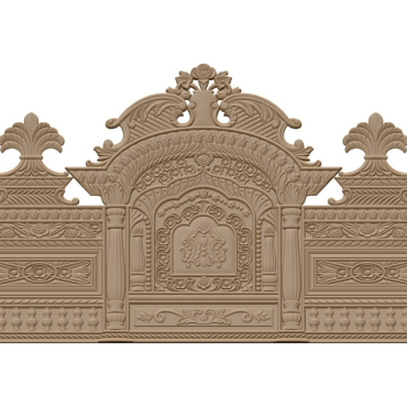 Bed Design Model For Wood Carving Stl File Download A000432