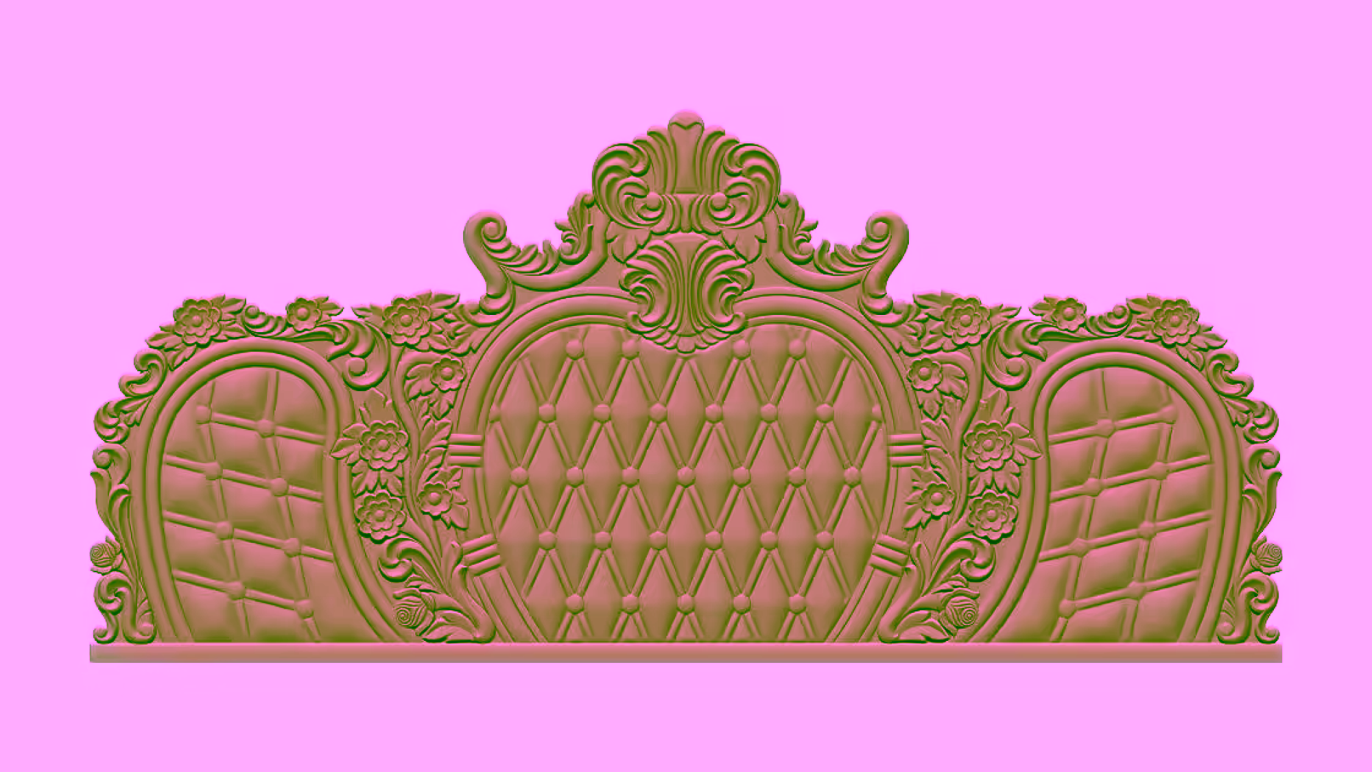 Bed Design Pattern Stl File Free Download A000422