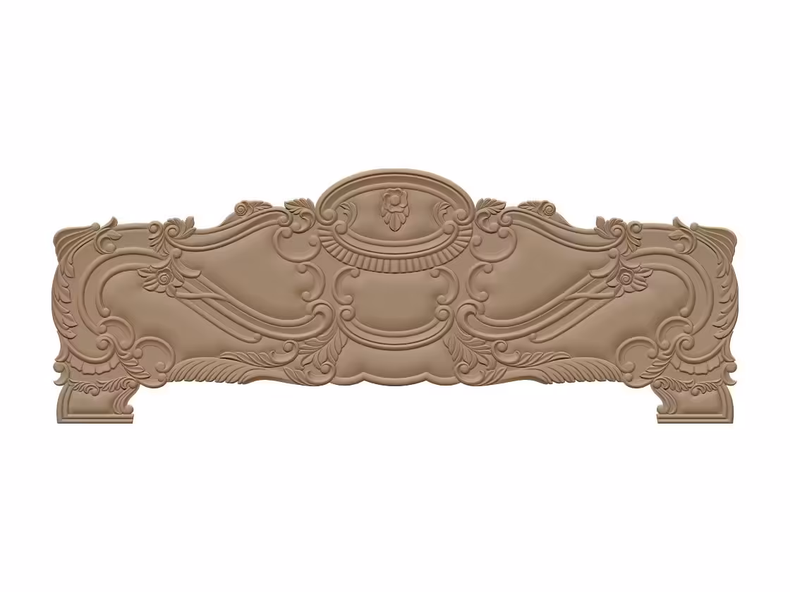 Bed Design Stl Model For Cnc Carving Free Download A0004021