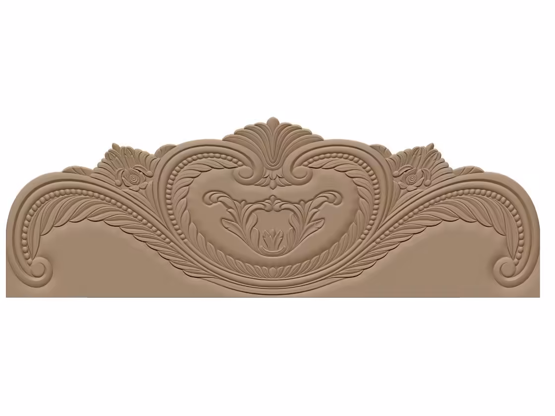 Bed Frame Design For Wood Carving Stl File Free Download A000446