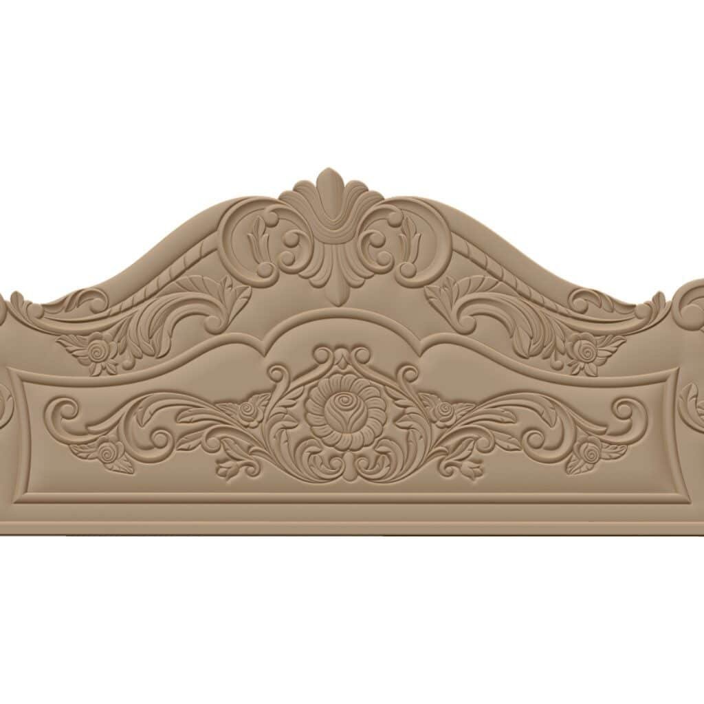 Bed Frame Design For Woodcarving Stl File Free Download A000438