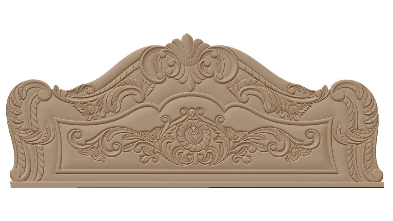 Bed Frame Design For Woodcarving Stl File Free Download A000438