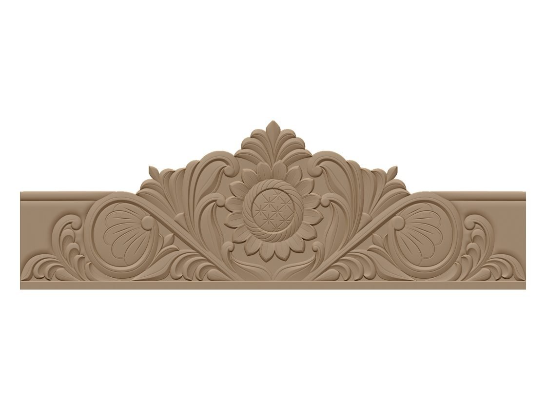 Bed Frame Design for wood carving stl file free download A000447