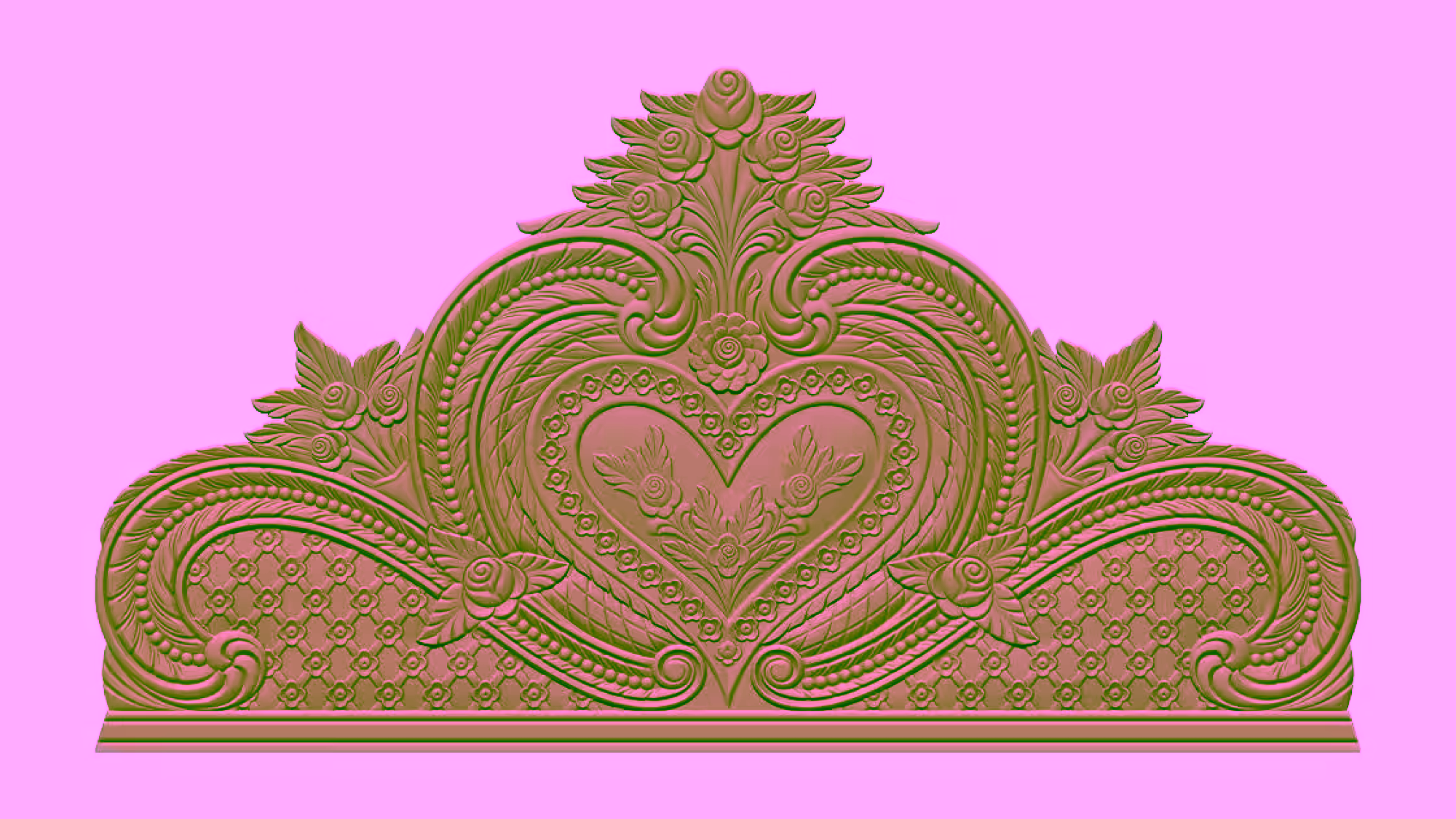 Bed Pattern Design Stl File Free Download A000424