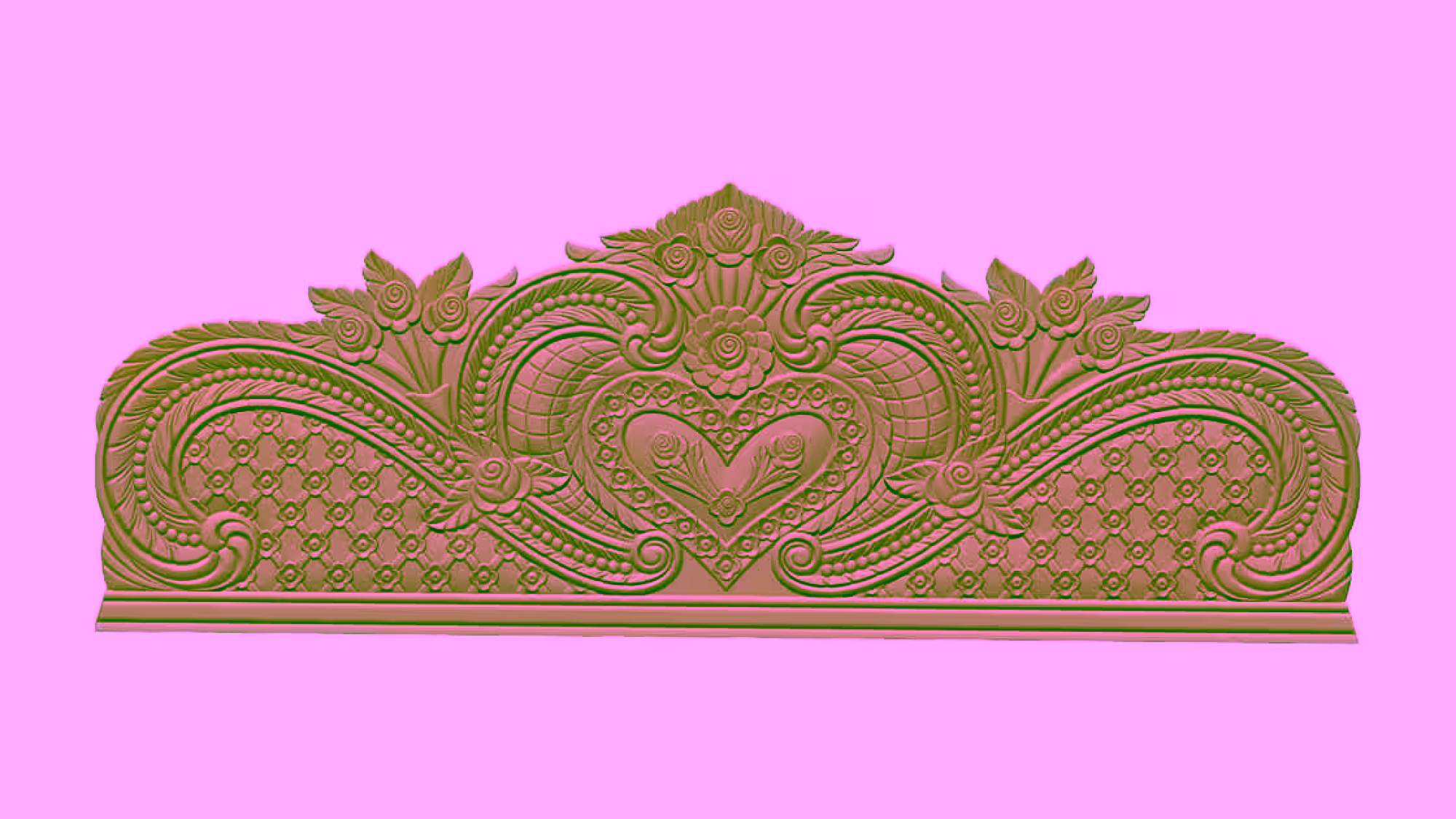 Bed Pattern 3d Design Stl File Free Download A000423