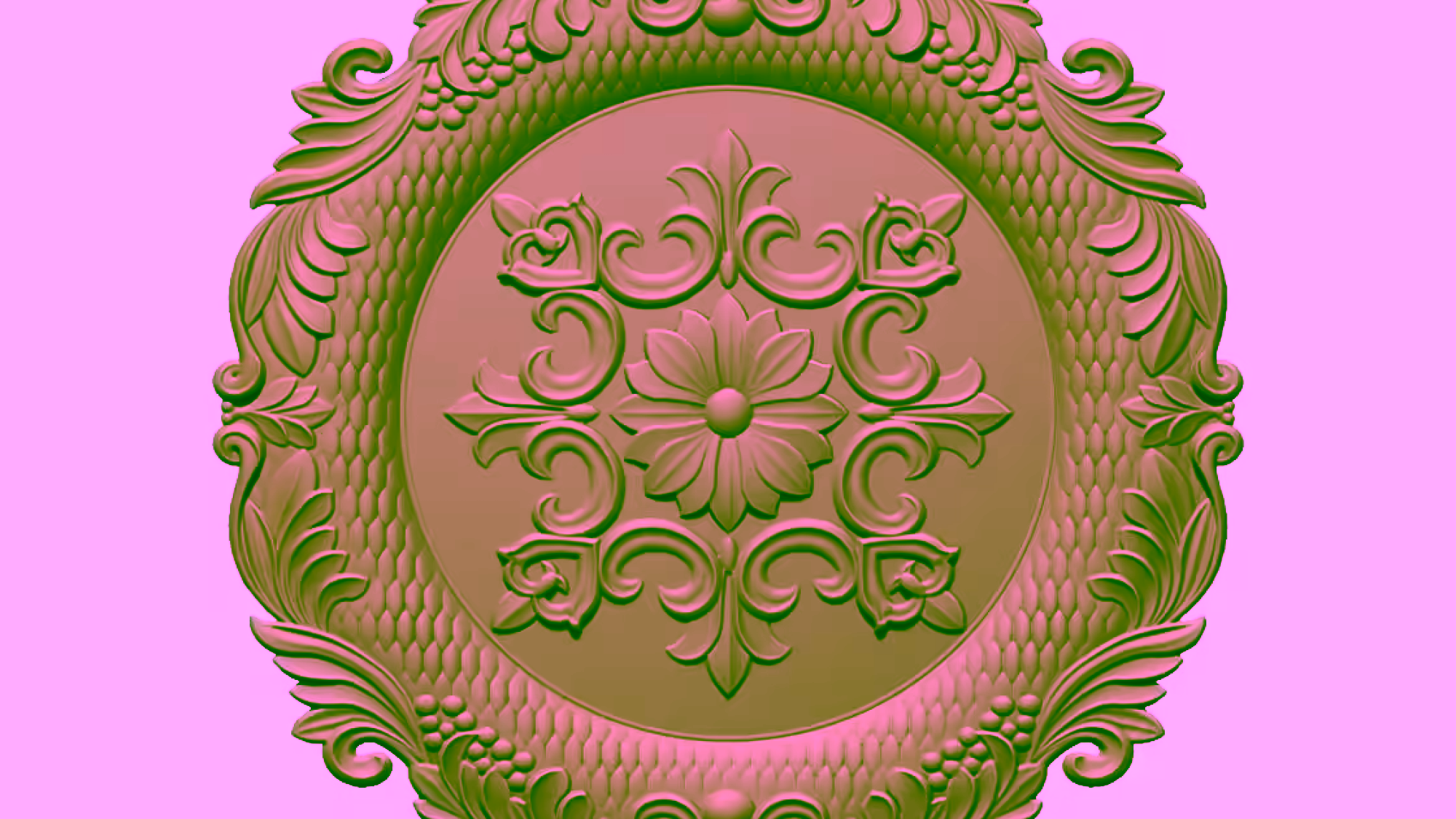 Circle 3d Design For Cnc Carving A000463
