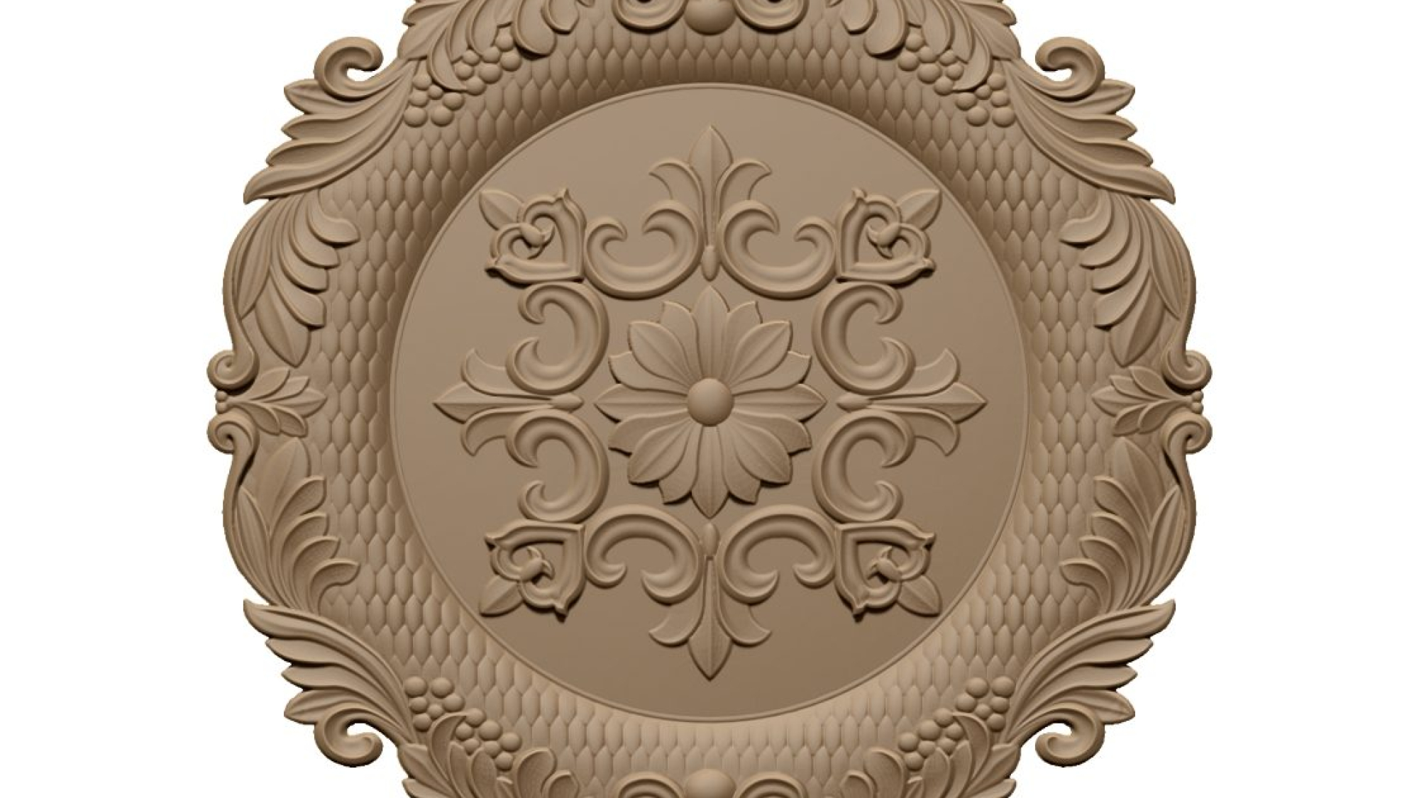 Circle 3d Design For Cnc Carving A000463