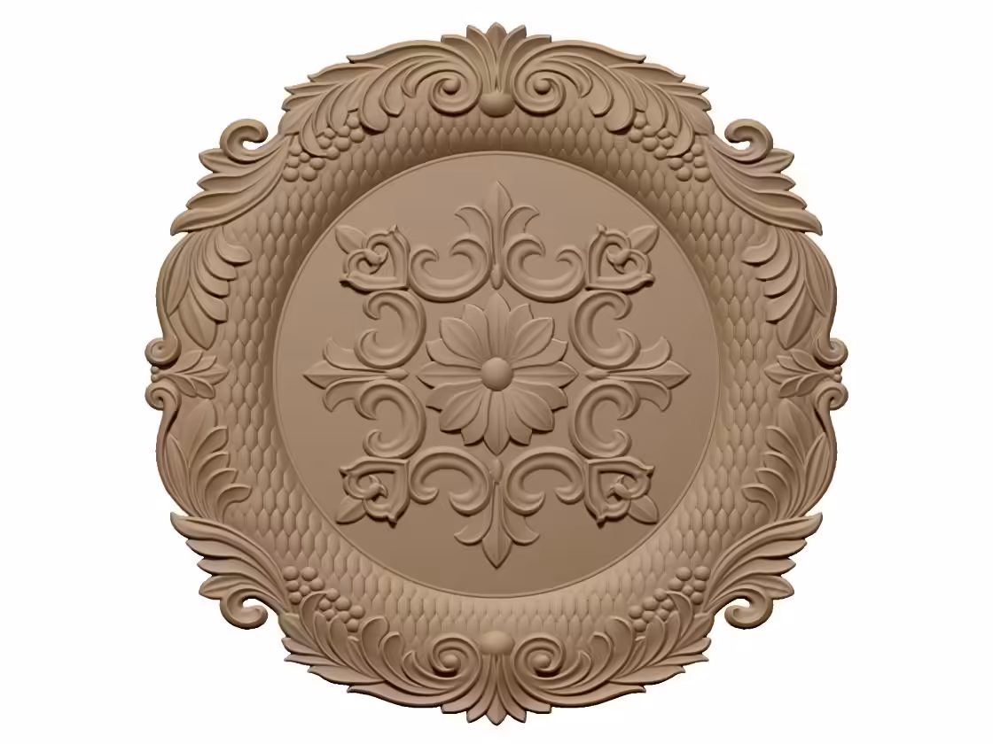 Circle 3d Design For Cnc Carving A000463