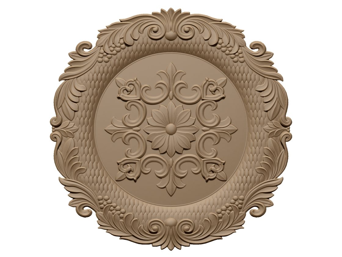 Circle 3d Design For Cnc Carving A000463