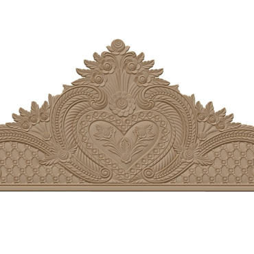 Decorative Bed Frame Design Stl File Free Download A000436