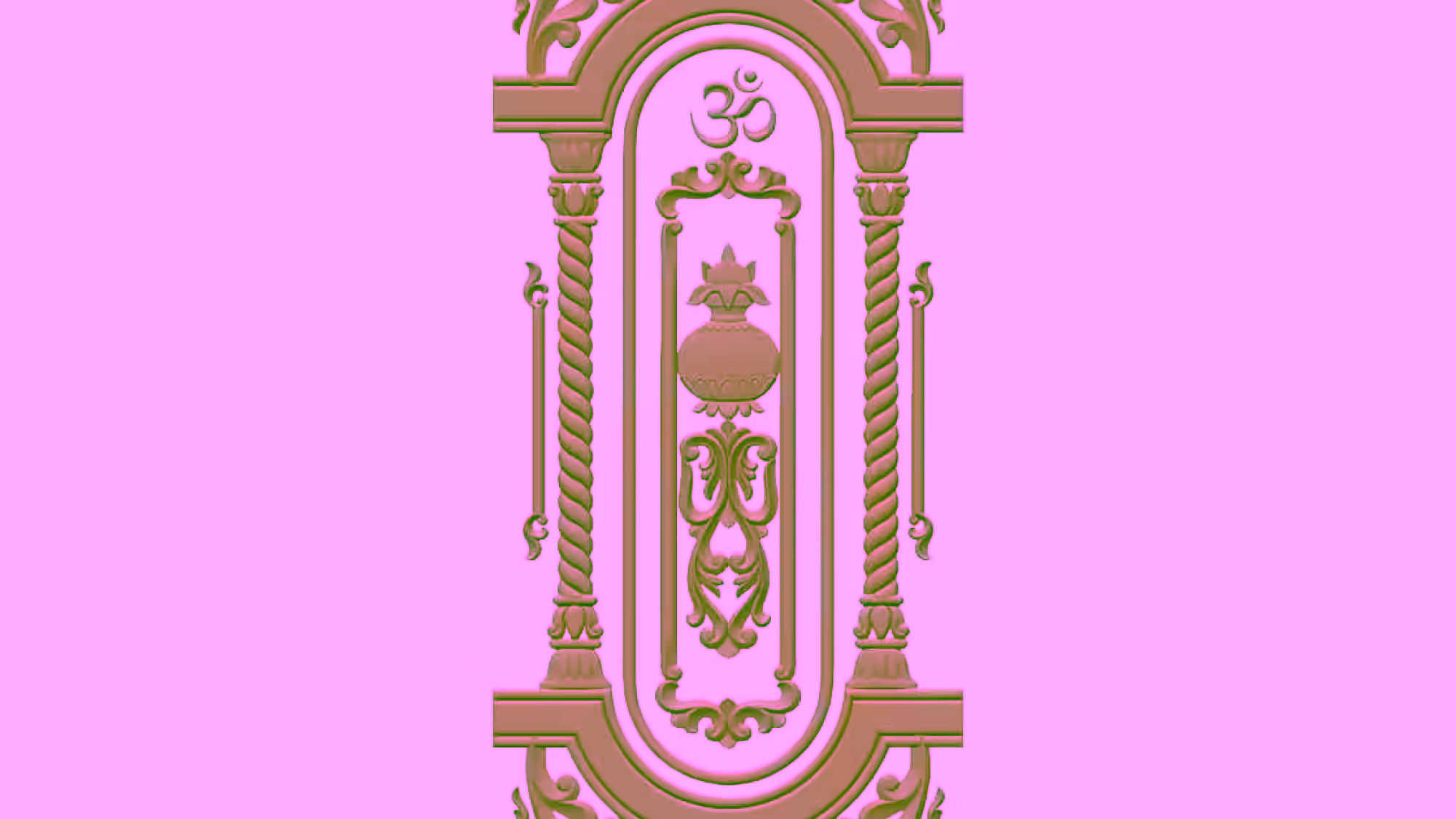 Door Frame Design For Wood Carving Stl File Free Download A000452