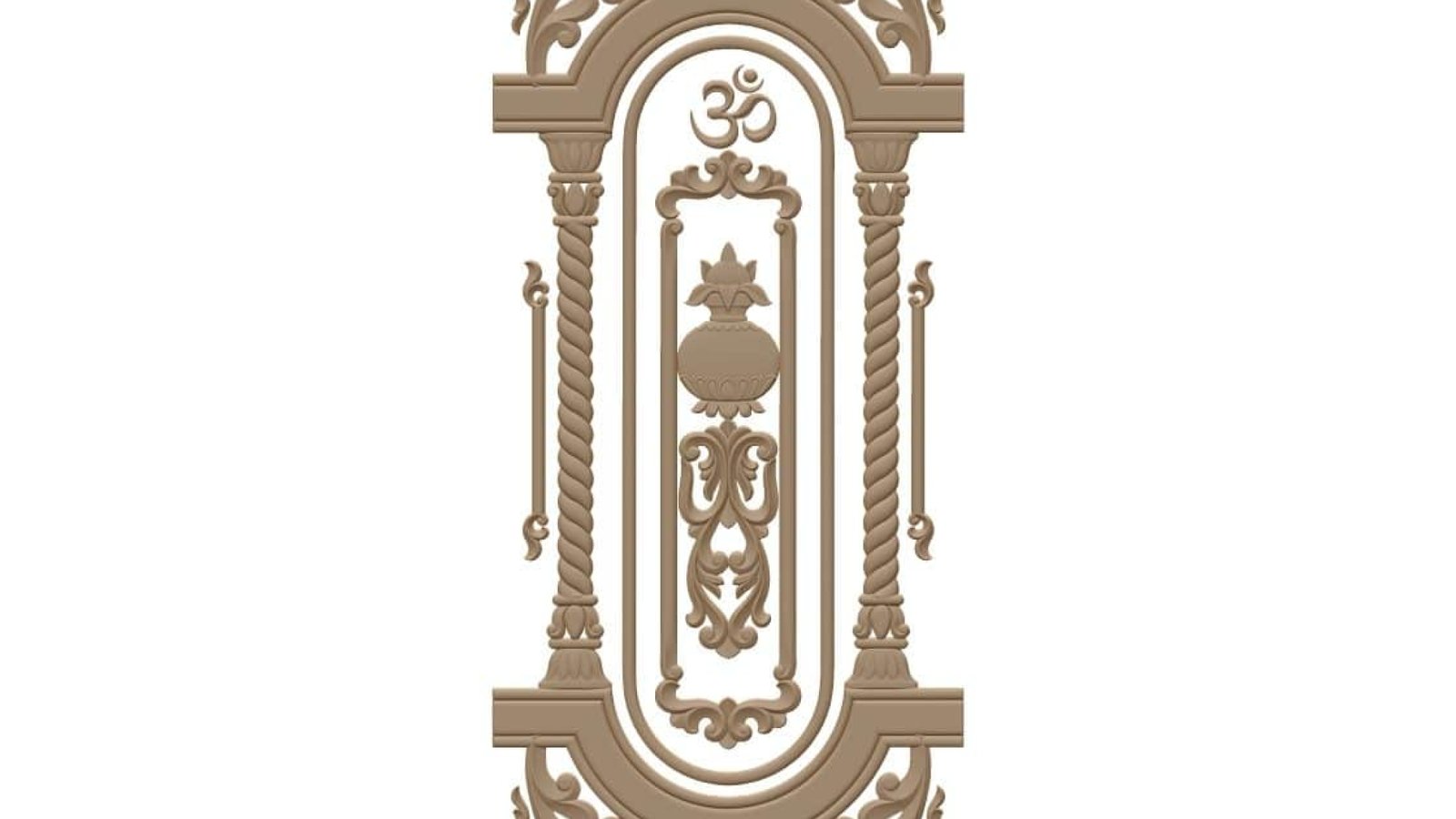 Door Frame Design For Wood Carving Stl File Free Download A000452