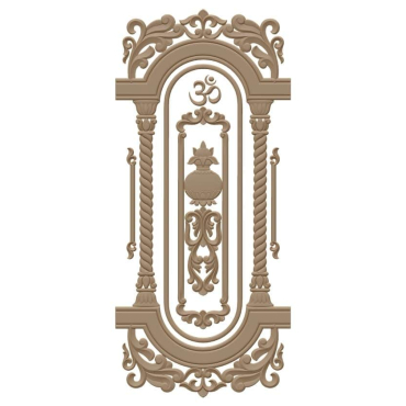Door Frame Design For Wood Carving Stl File Free Download A000452