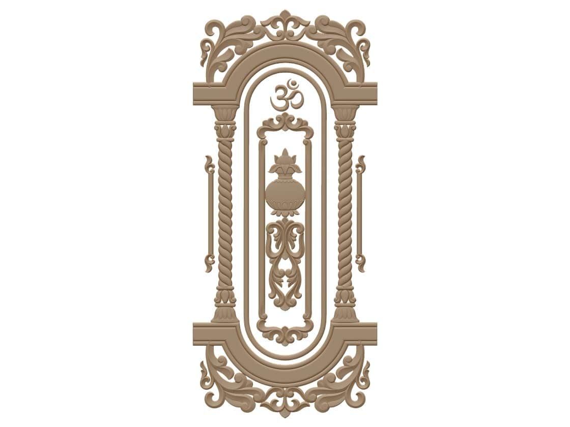 Door Frame Design For Wood Carving Stl File Free Download A000452