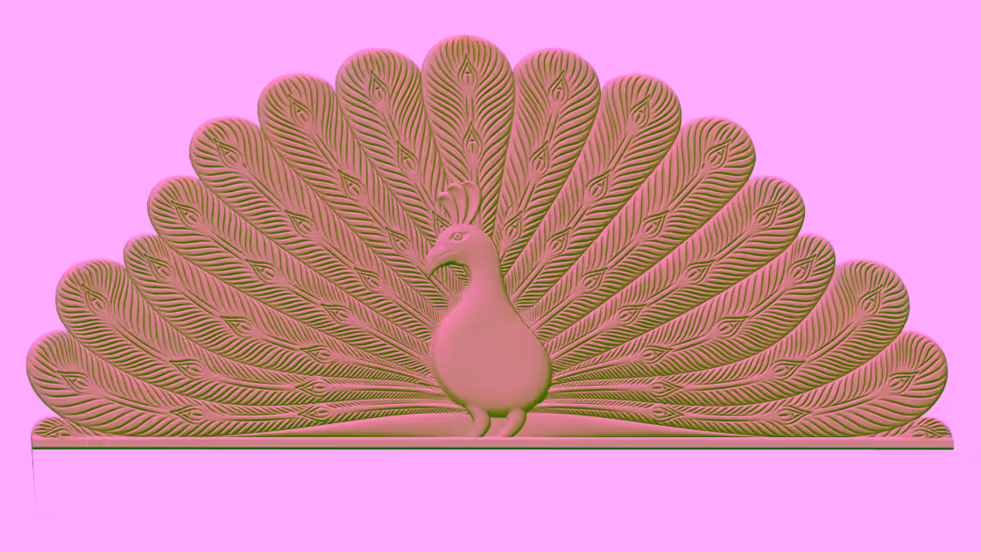 Peacock Bed Frame Design Stl 3d Model Free Download A000433