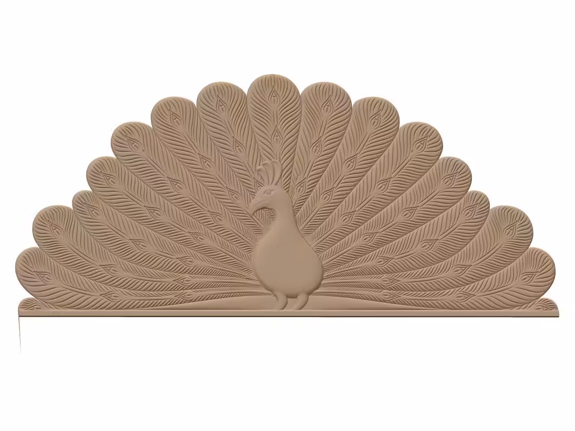 Peacock Bed Frame Design Stl 3d Model Free Download A000433