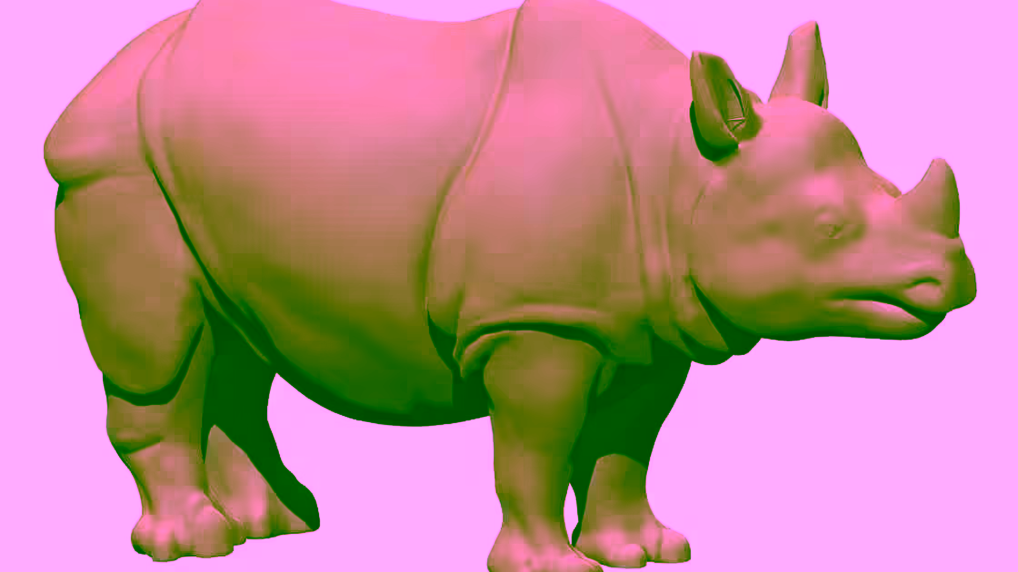 Rhino 3d Model Obj File A000465