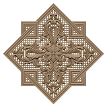 Square 3d Design For Cnc Carving A000463