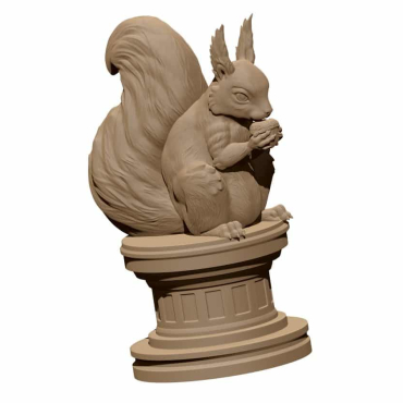 Squirrel And Chestnut 3d Model Obj File Free Download A000466