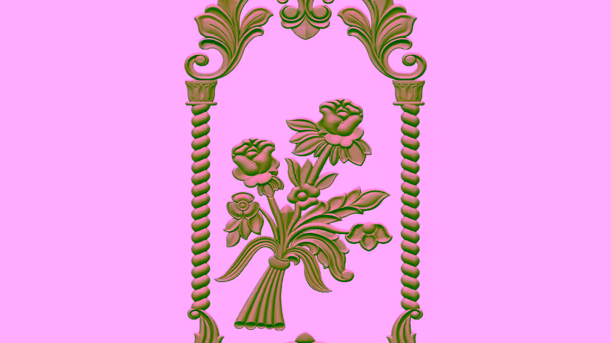 Door Frame Stl Files For Cnc Wood Carving Projects Free Download A000542