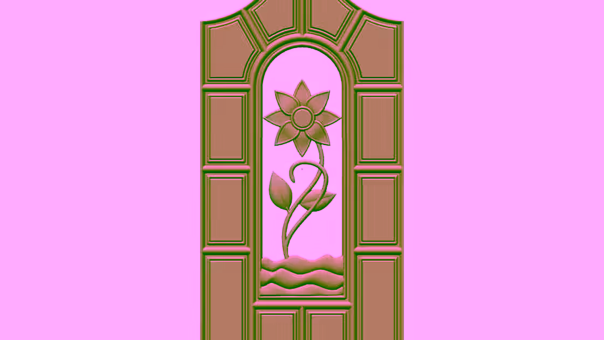 Door Frame Stl Files For Cnc Wood Carving Projects Free Download A000544