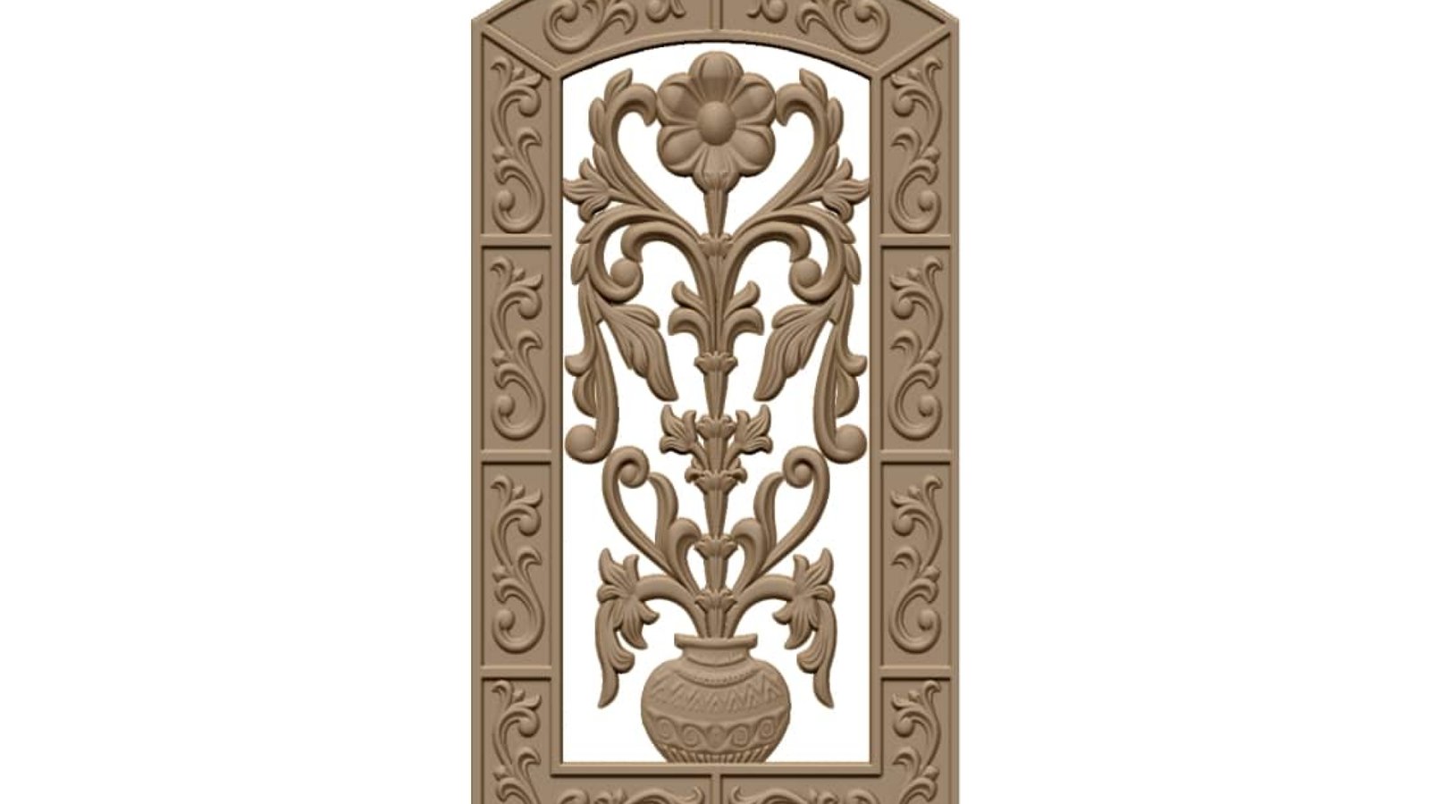 Door Frame Stl Files For Cnc Wood Carving Projects Free Download A000549