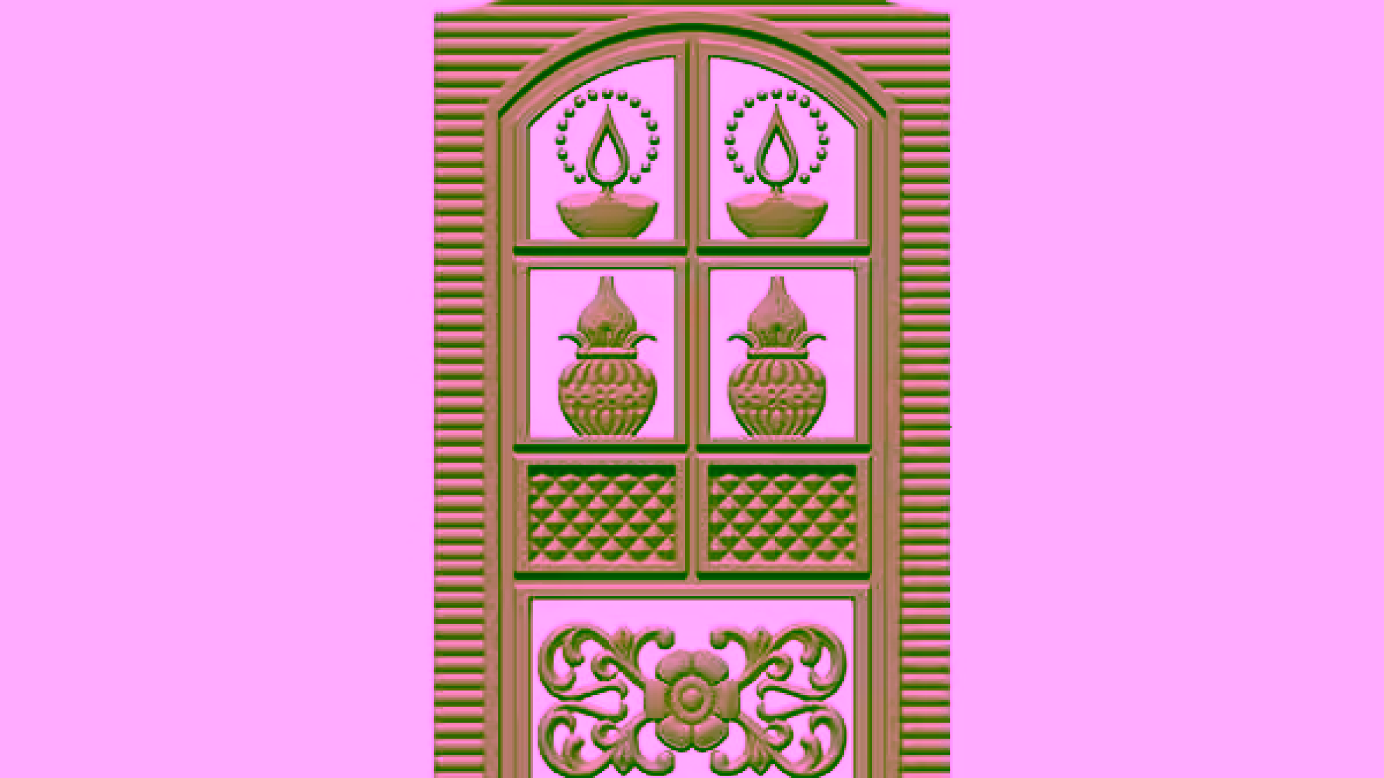 Door Frame Stl Files For Cnc Wood Carving Projects Free Download A000553