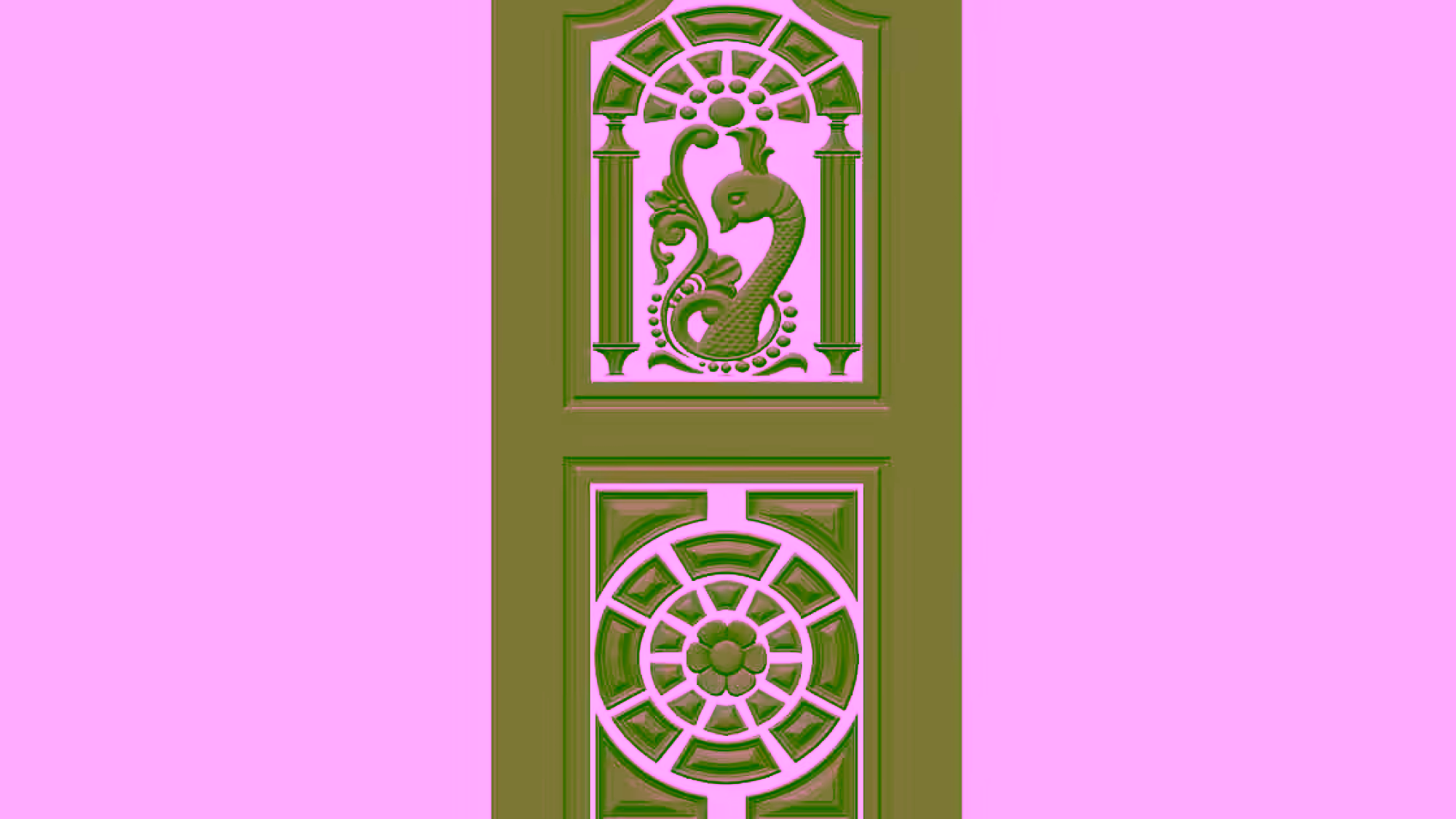 Door design 3D STL file Free Download A000623