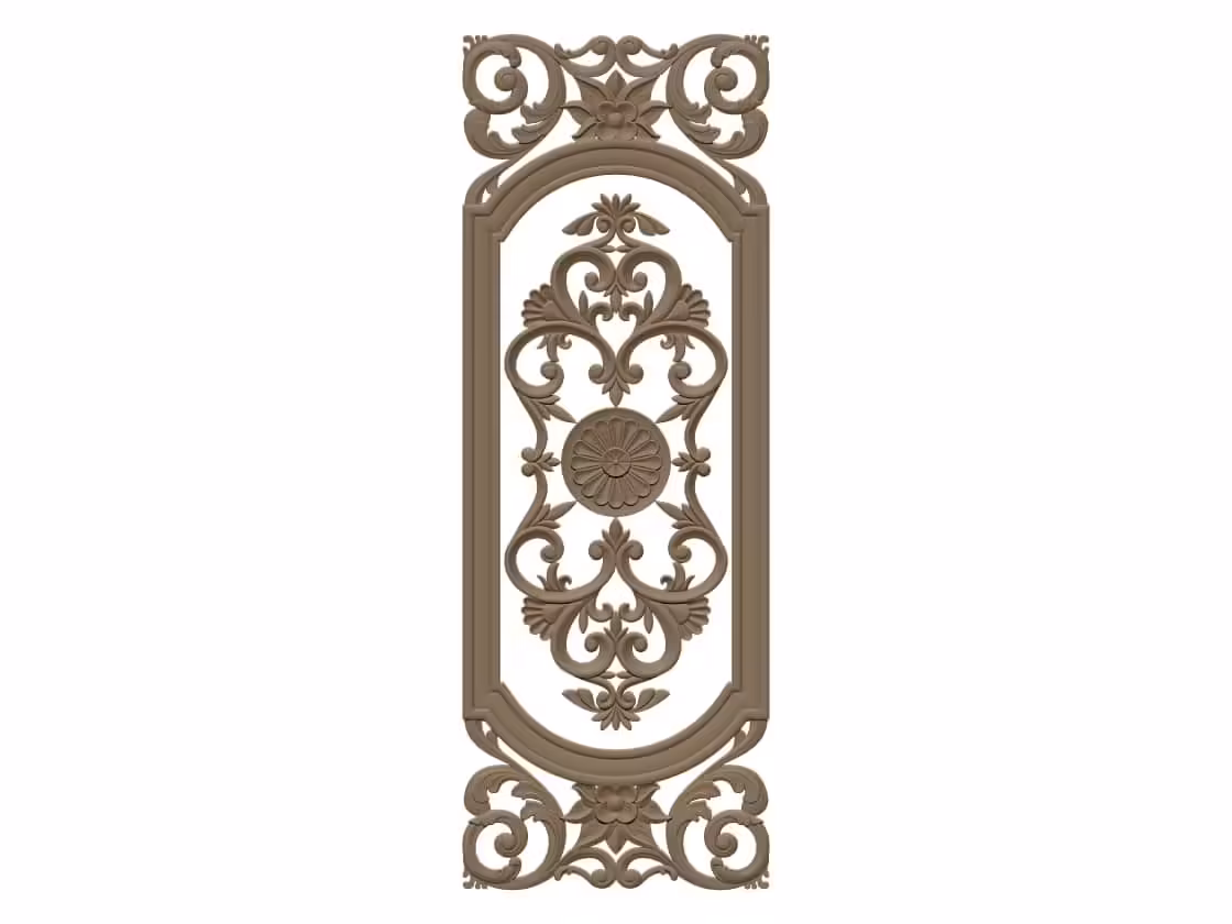 Door design for CNC engraving STL file Free Download A000610