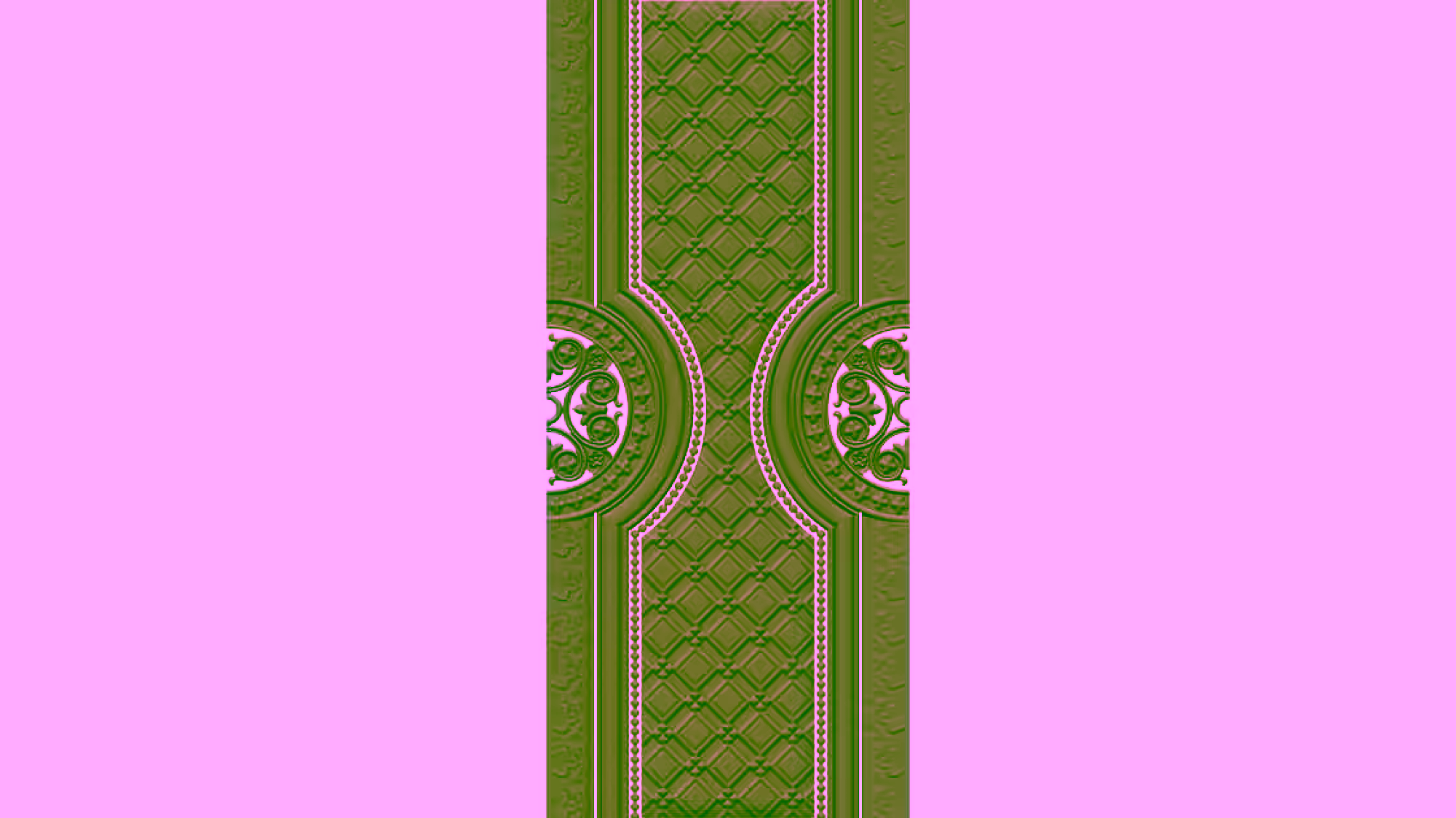 Door design for CNC engraving STL file Free Download A000611