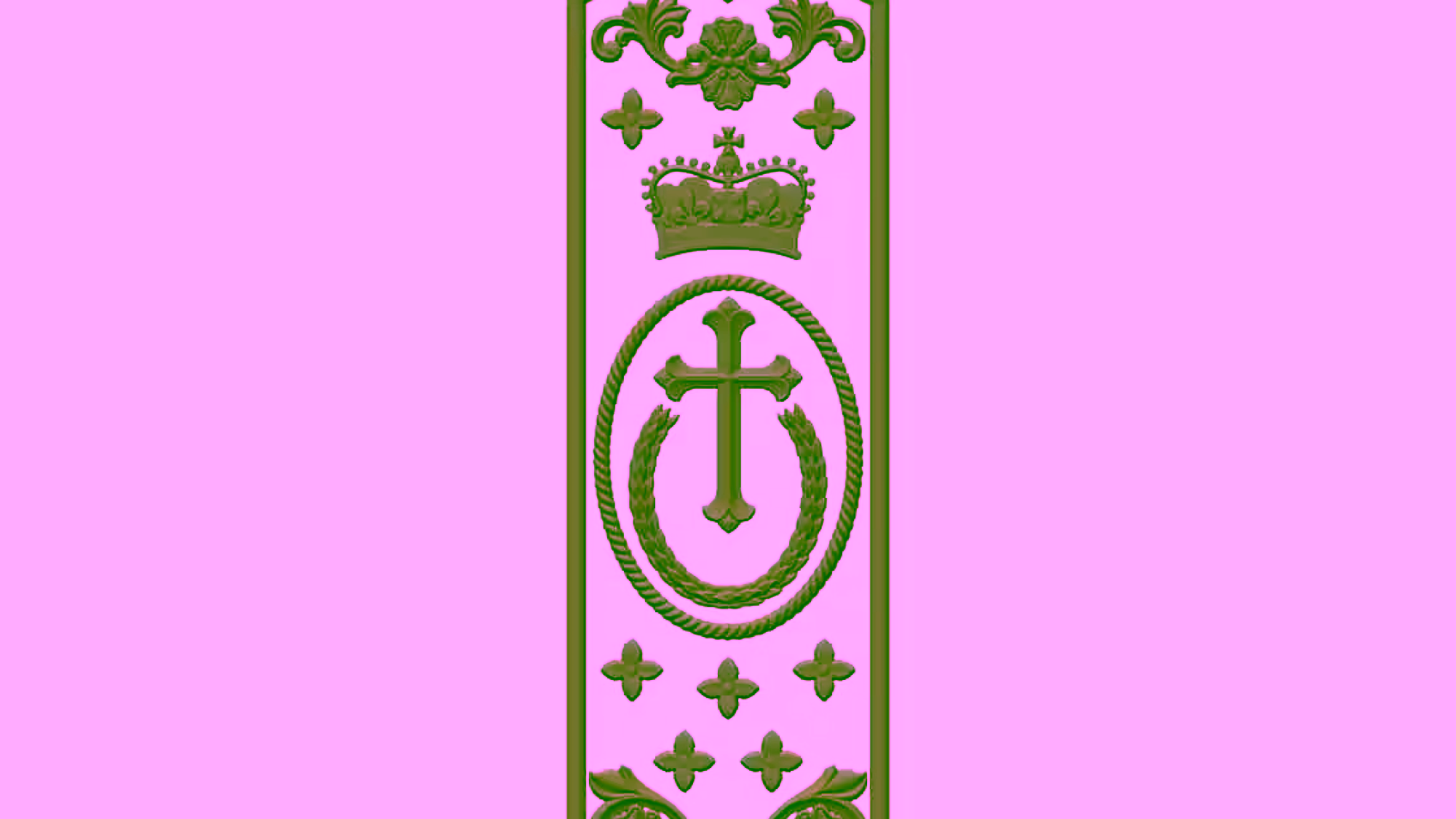 Door design for CNC engraving STL file Free Download A000612