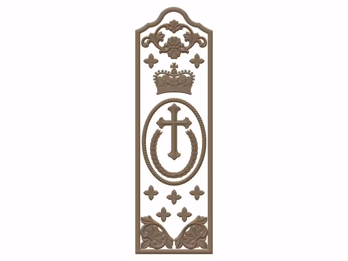 Door design for CNC engraving STL file Free Download A000612