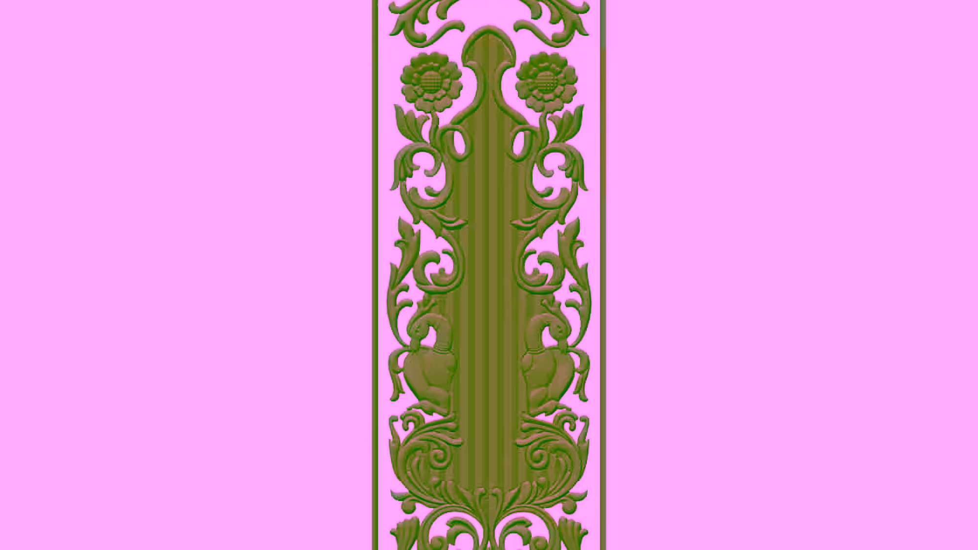 Door design for CNC engraving STL file Free Download A000621
