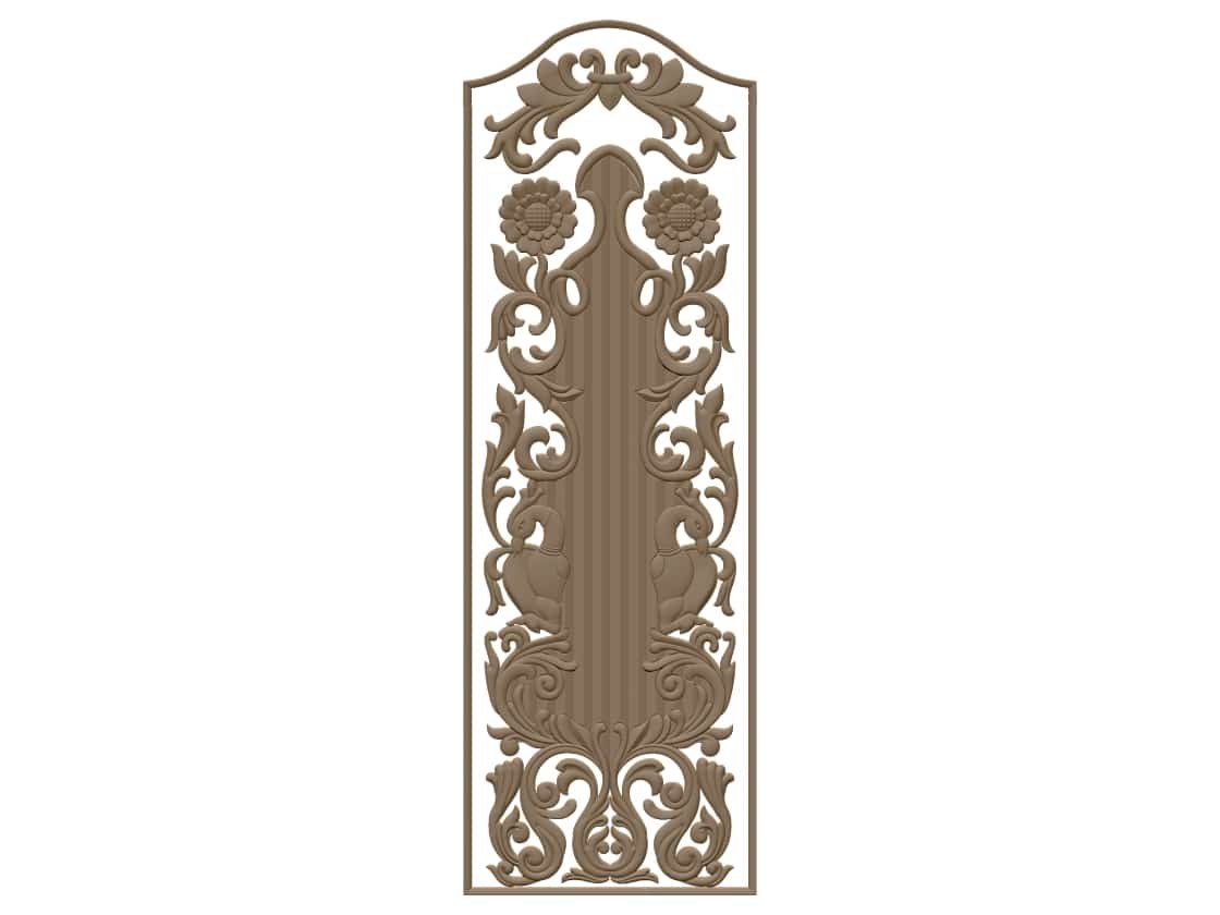 Door design for CNC engraving STL file Free Download A000621