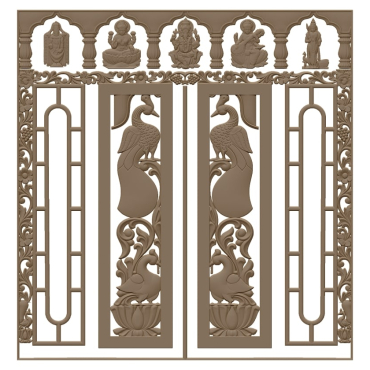 Door frame design for CNC engraving STL file Free Download A000614