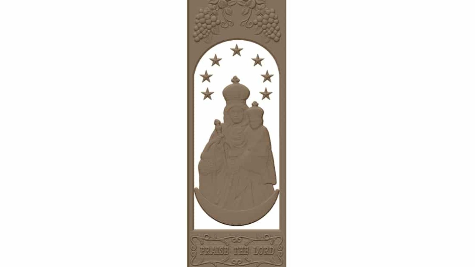 Door frame design for CNC engraving STL file Free Download A000616