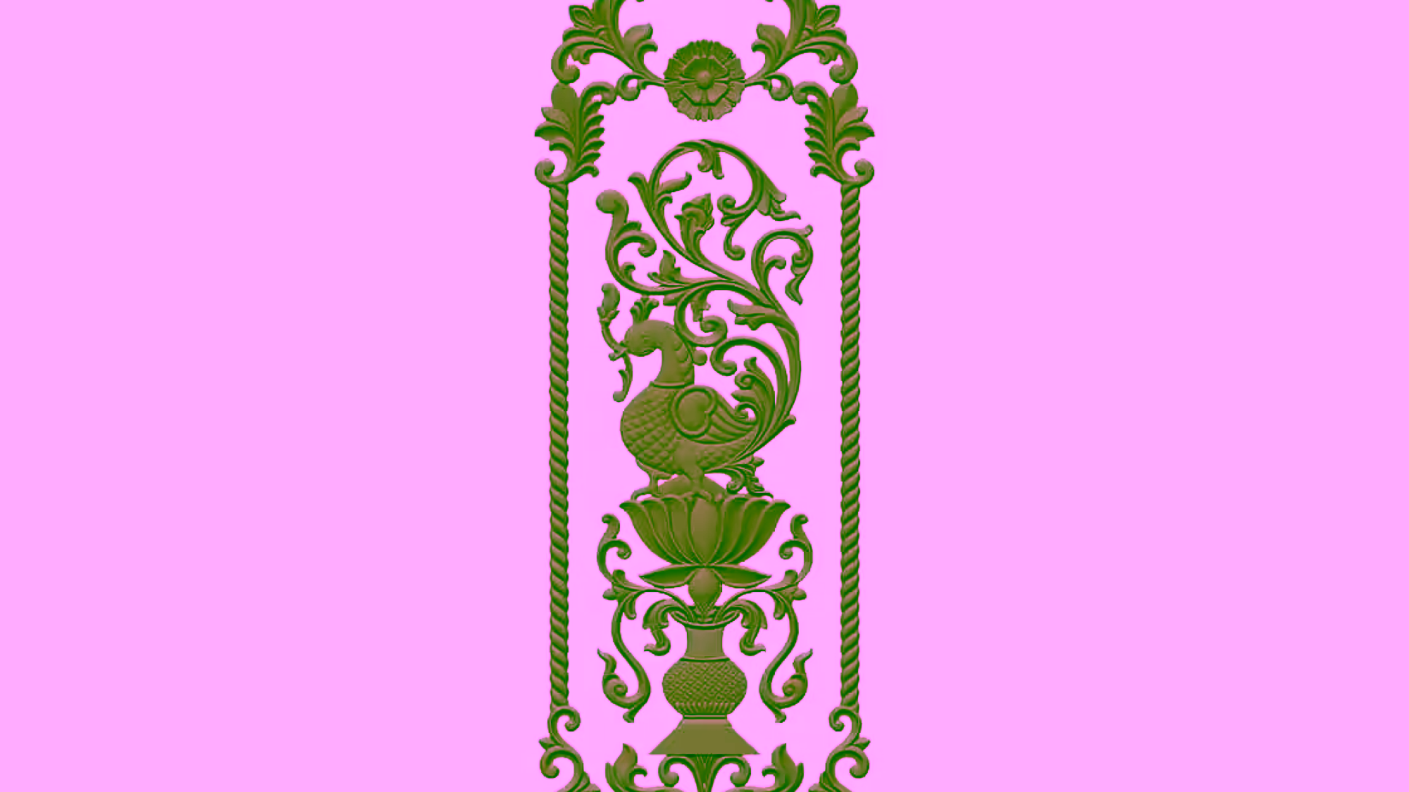 Door frame design for CNC engraving STL file Free Download A000617
