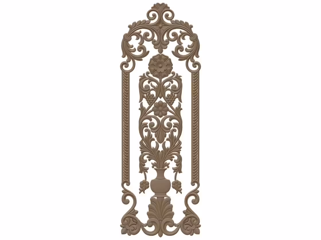 Door frame design for CNC engraving STL file Free Download A000620