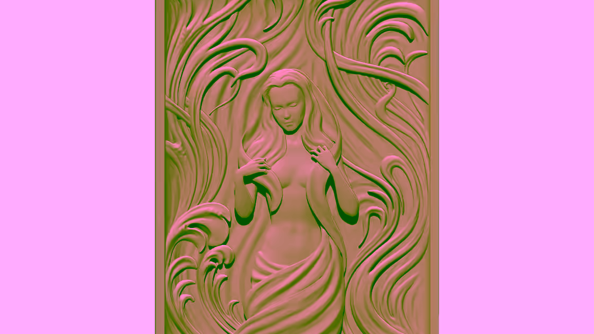3D Art Painting Design STL file Free Download A000658