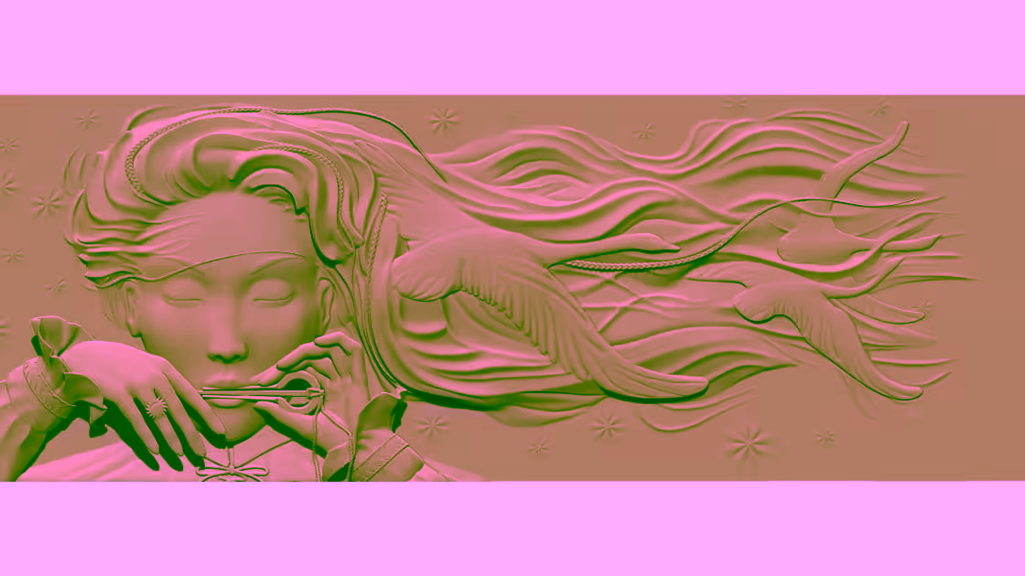 3D Art Painting STL file Free Download A000665