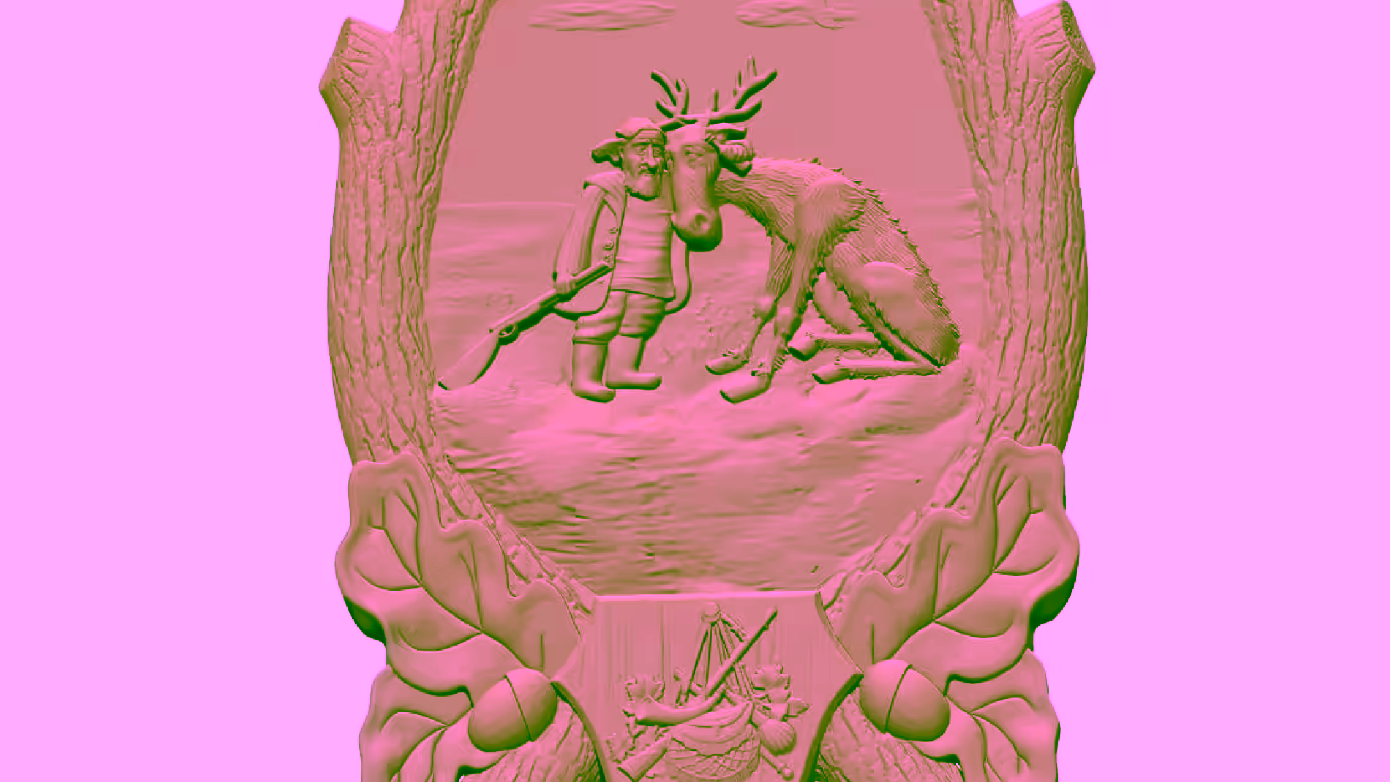 3D Art painting Design STL file Free Download A000654