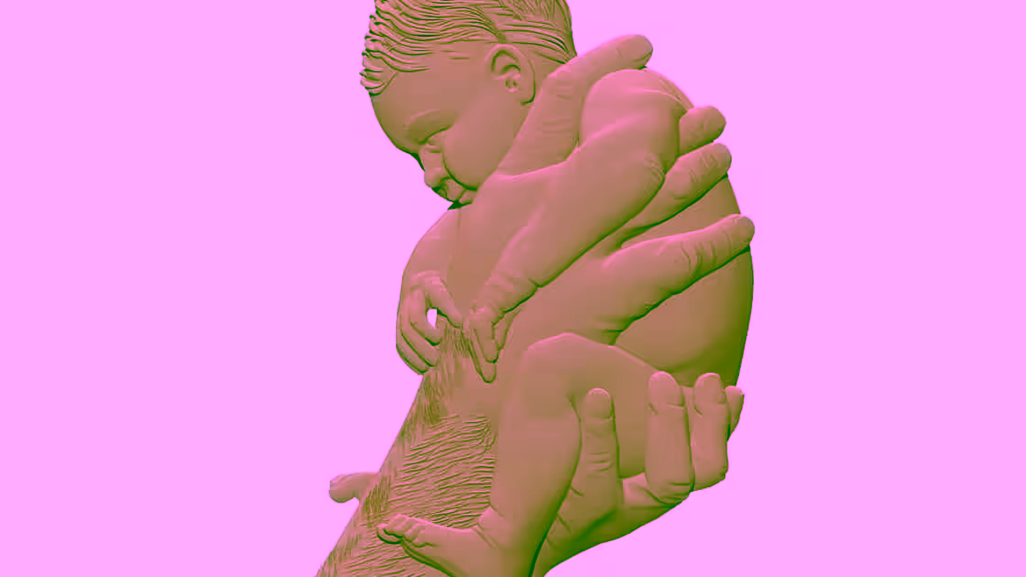 Baby 3D Model STL file Free Download A000648