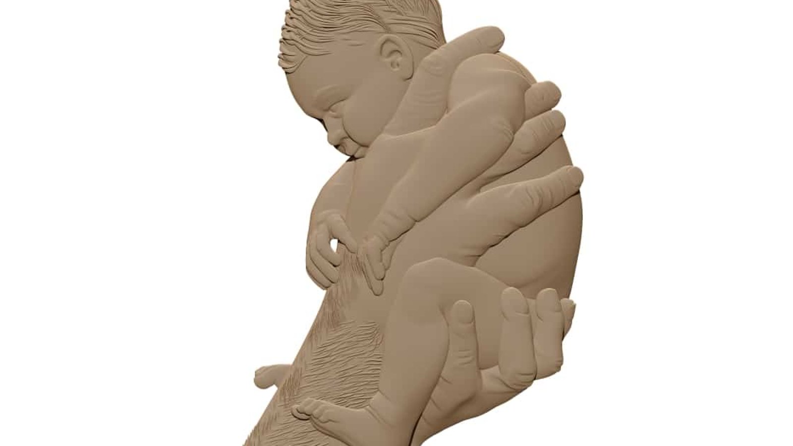 Baby 3D Model STL file Free Download A000648