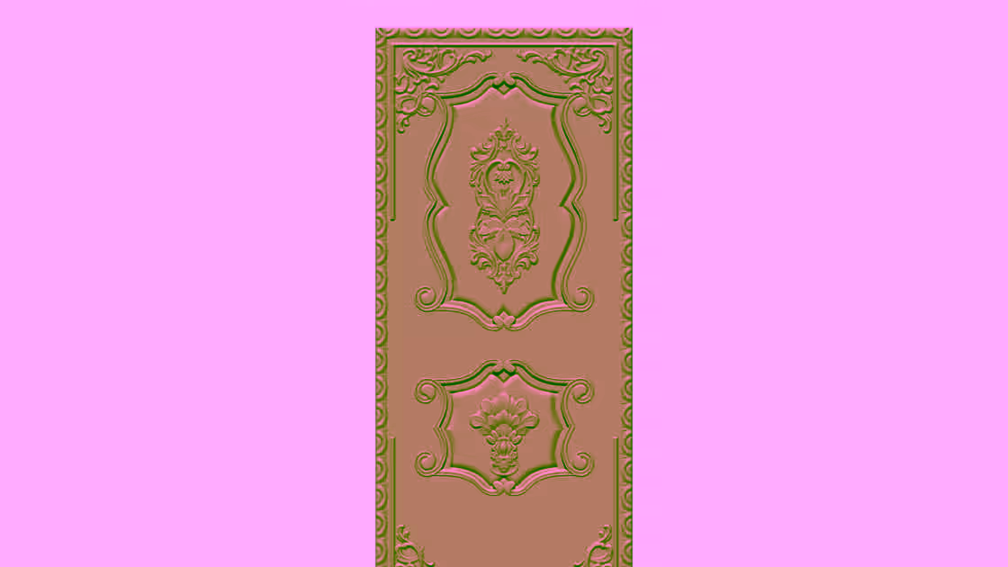 Door frame design STL file Free Download A000645